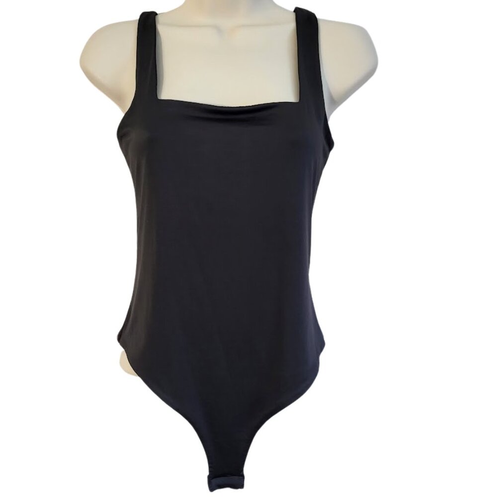 FASHION NOVA "Until The End" Black Bodysuit - New With Tags Women's L
